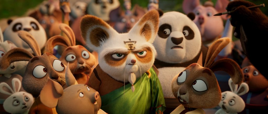 Dustin Hoffman als meester Shifu in Kung Fu Panda 4