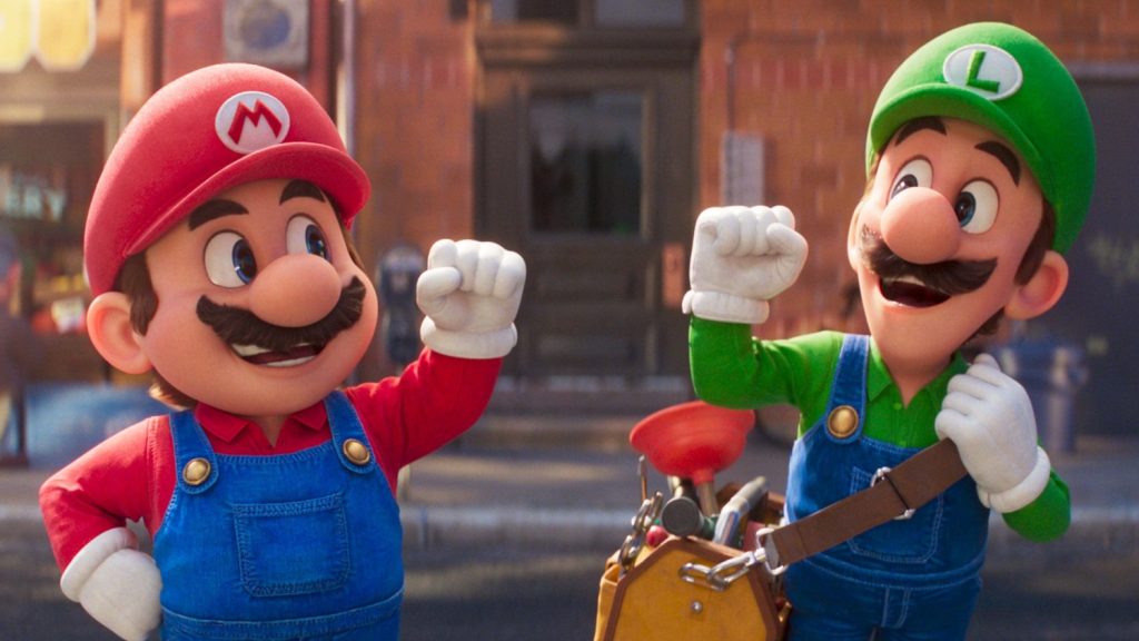 Chris Pratt als Mario en Charlie Day als Luigi